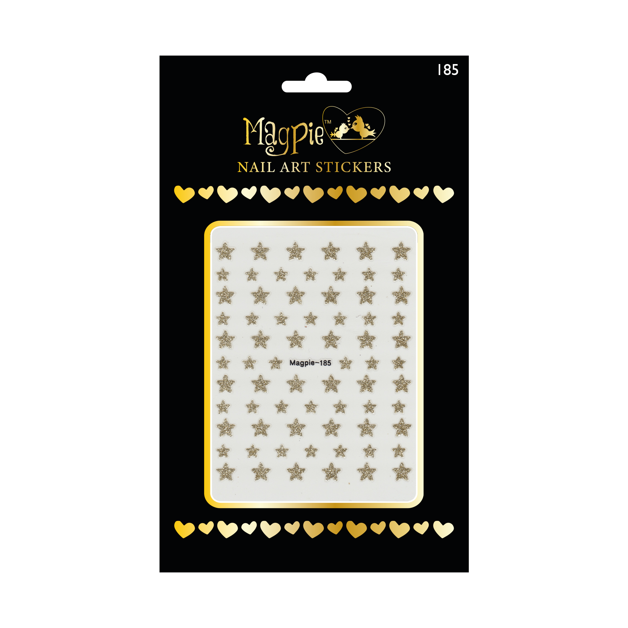 Sticker #185 - Glitter Stars Gold