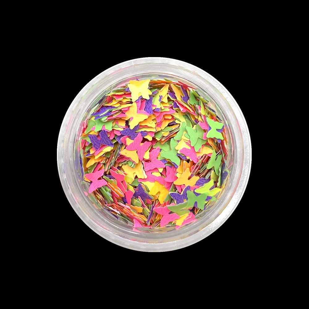 Butterfly Neon Rainbow- Stacker Pot