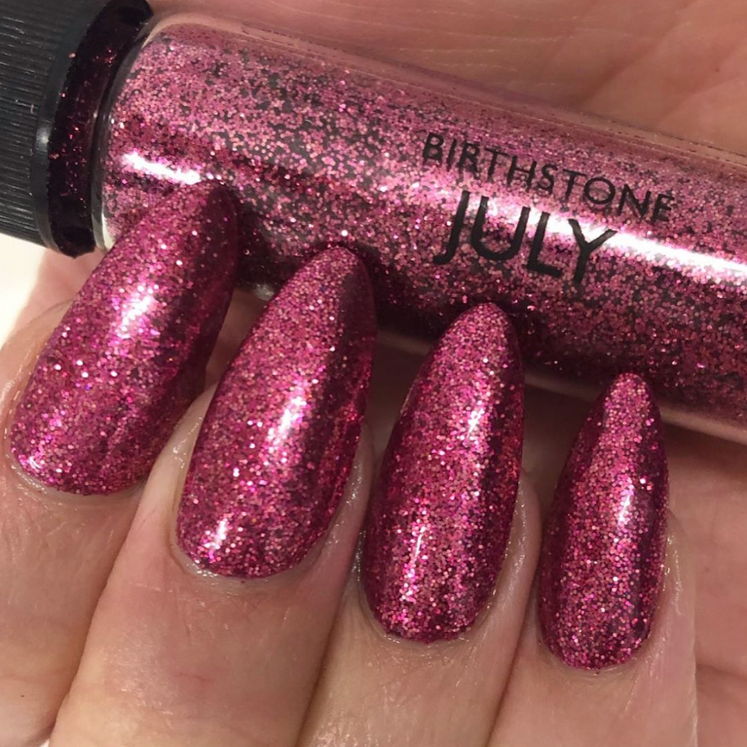 July Birthstone Glitter - Ruby